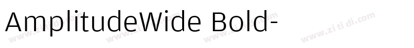 AmplitudeWide Bold字体转换